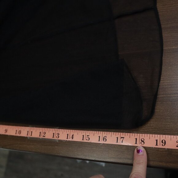 Victoria's Secret Lace Babydoll Lingerie Womens L Black Gypsy Witchy Whimsigoth - Picture 11 of 15